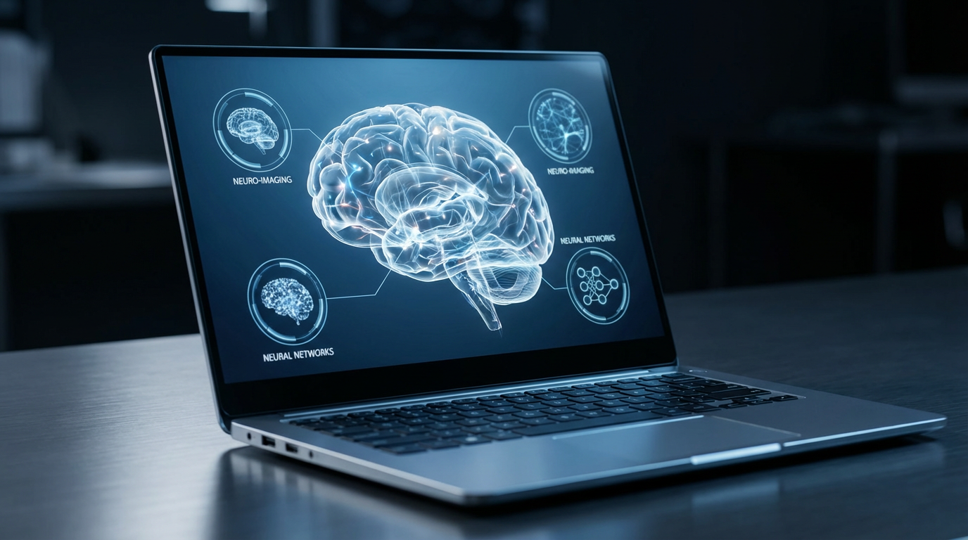 脳と動作をイメージしたビジュアル